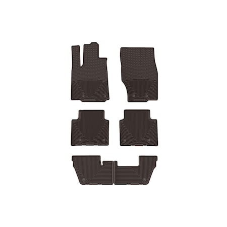 Weathertech Cocoa, Front, Rear, and Rear All Weather Floor Mats W614CO-W615CO-W617CO