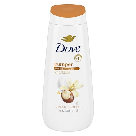 Dove Pampering Shea Butter and Vanilla Body Wash, 11 Ounce, 6PK 64789293