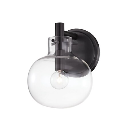 Hudson Valley Lighting Hempstead 1 Light Wall Sconce 7 In. Black Brass 3900-BBR