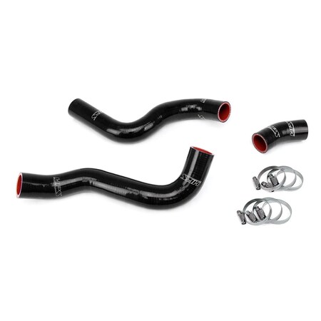Hps Performance High Temp Reinforced Silicone Radiator Coolant Hose Kit, Black, 57-2055-BLK