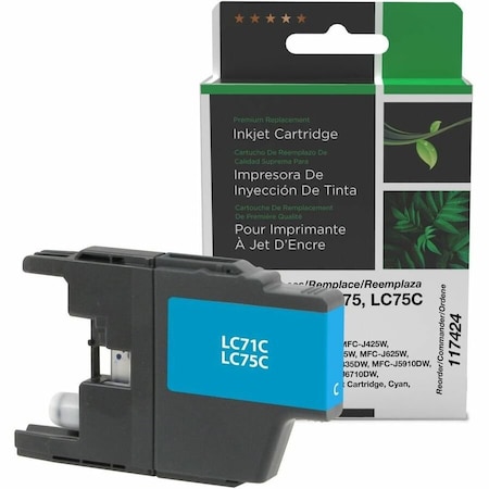 Clover Imaging Group Imaging Non-OEM New High Yield Cyan Ink Cartridge 117424