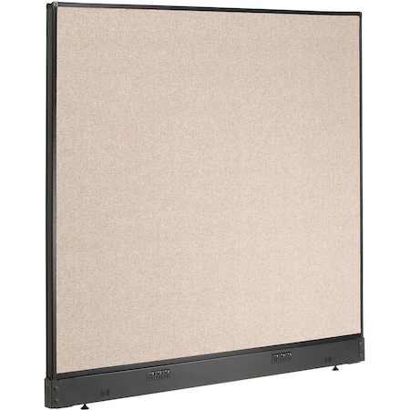 Global Industrial Interion Electric Office Partition Panel, 60-1/4"W x 46"H, Tan 240226ETN