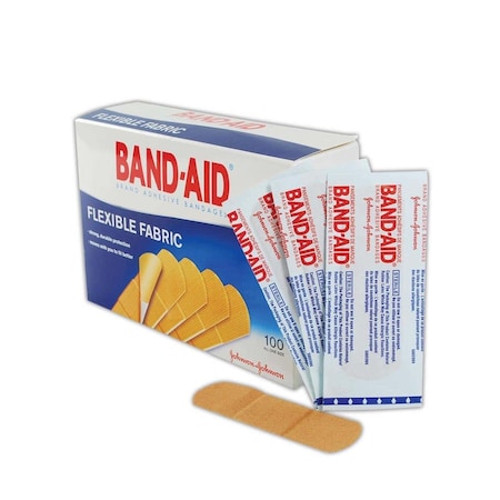 Johnson & Johnson Band-Aid 1In X 3In Woven Adhesive Bandages, 1In X 3In, 100PK JJS004444