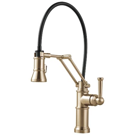 Brizo Artesso: Single Handle Articulating Kitchen Faucet 63225LF-GL