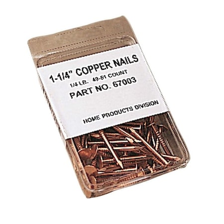 Amerimax Home Products Flashing Nail, 1-1/4 in L, Copper 67003PK