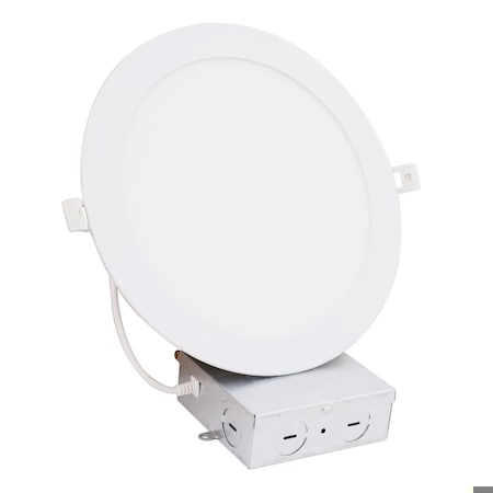 Energetic Lighting 8in Adj. 5CCT Ultra-Thin LED Recessed Downlight with Junction Box Dimmable LED Recessed Light Trim E2DLS8-92750-L180