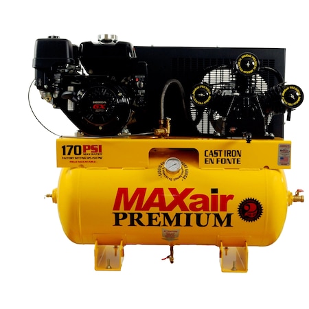 Maxair 18.5 CFM 30 Gallon Premium Truck Mount Compressor 9G30TRKE-H+MAP