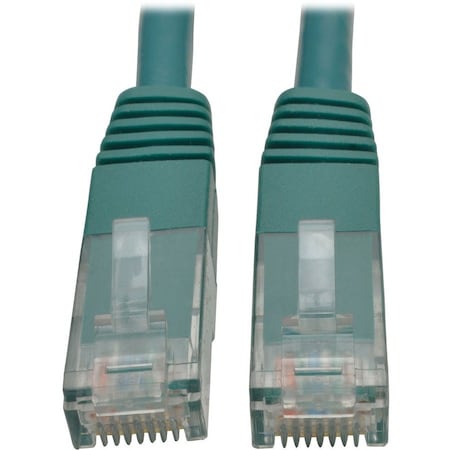 Eaton Tripp Lite Series Cat6 Gigabit Molded UTP Ethernet Cable RJ45 M/M, PoE, Green, 6 ft. 1.83 m N200-006-GN