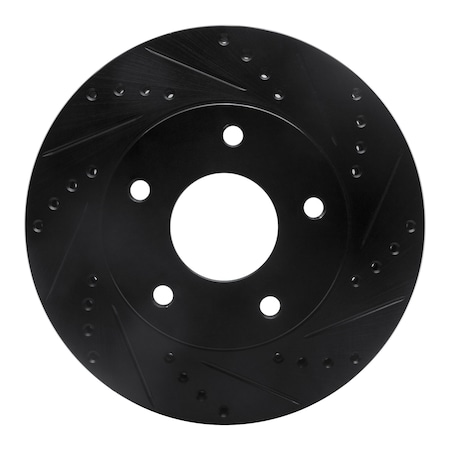 Dynamic Friction Co DFC Brake Rotor - Drilled and Slotted - Black 633-48034R