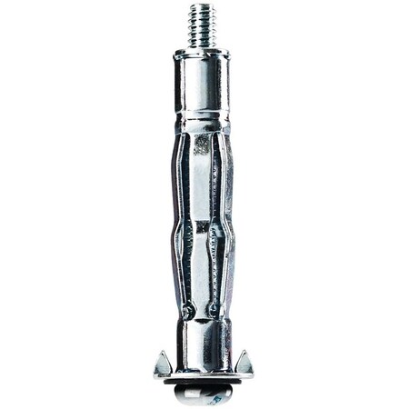 Cobra Anchors Hollow Wall Anchor, #6-32 Thread, Steel, Plated, 85 lb, 6/PK, 6PK 132Y