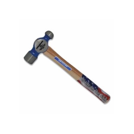 Vaughan Commercial Ball Pein Hammer, Hickory Handle, 15-1/8 in OAL, Forged Steel 32 oz Head 770-TC432