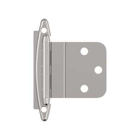 Amerock 3/8in 10 mm Inset Non Self-Closing, Face Mount Polished Chrome Hinge - 1 Pair BPR341726