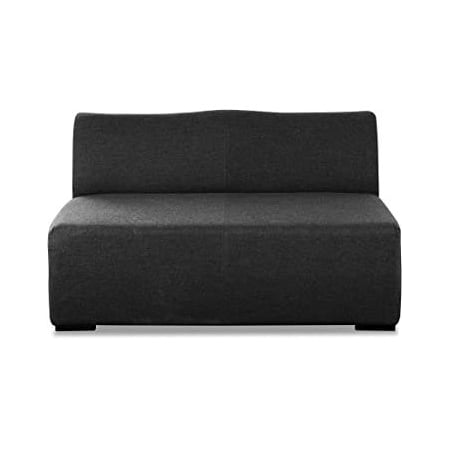 Homeroots 51in Charcoal Loveseat 372232