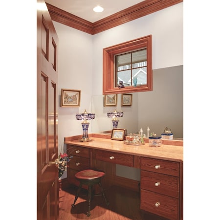 House Of Fara 11/16'' W.x1-1/4'' H.x8 ' L. Hardwood Decorative Shoe Detail Molding 595