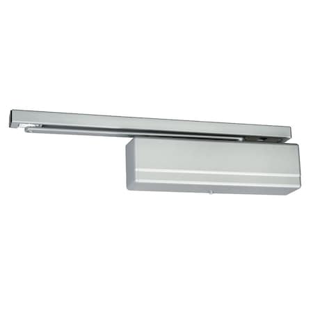 Sargent Surface Door Closer, Standard Track Arm with Bumper, Pull Side, Sprayed Aluminum Enamel, 1431 1431-OTB TB EN