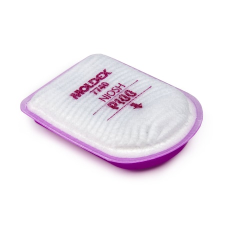 Moldex Particulate Fil, Semi-Rectangular, P100, PR 7740