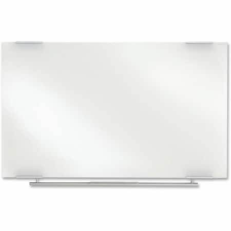 Iceberg Dry Erase Board, Glass, 36 in, 60 in, No Frame Frame, Ultra White, Gloss 31150