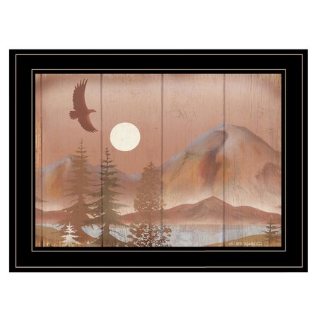 Homeroots Full Moon I 2 Black Framed Print Wall Art 406848