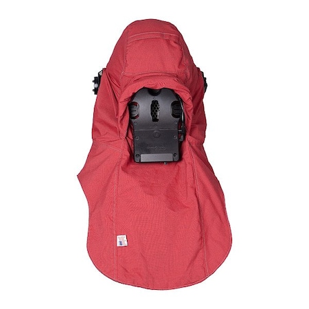 Salisbury Arc Flash Hood, 4 PPE CAT, 65 cal/sq cm, Polyphenyl Ether Window, Gray/Red, Universal LFH65PRG-C-PP