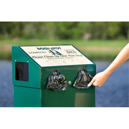 Dogipot Aluminum Dog Waste Station, Forest Green DO87350