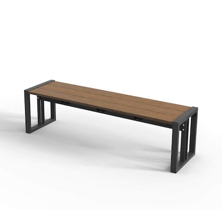 Newtechwood Garden Bench (Teak Seat) 60.62" US-15-BN-TK-KIT
