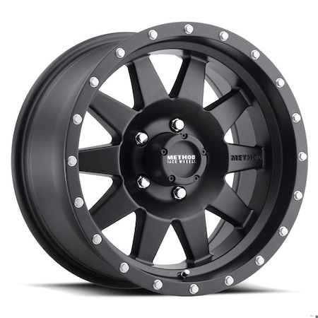 Method Race Wheels 15X7  STANDARD 5X4.5 BP 3.75IN B/S -6 O/S - MATTE BLACK MR30157012506N
