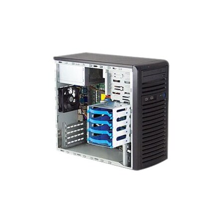 Supermicro SuperServer LGA1155 Mid-Tower Workstation Barebone System (Black) SYS-5037C-I
