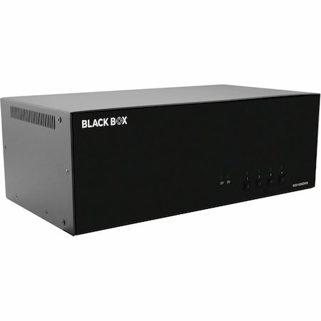 Black Box BLACK BOX KVM Switch, NIAP 4.0 Certified - 4-Port, Quad-Monitor, DVI, HDMI, DisplayPort, CAC KVS4-4004DHVX