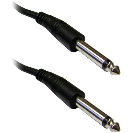 Cable Wholesale 1/4 inch Mono Patch Cable, 1/4 Male, 100 foot 10A1-611HD