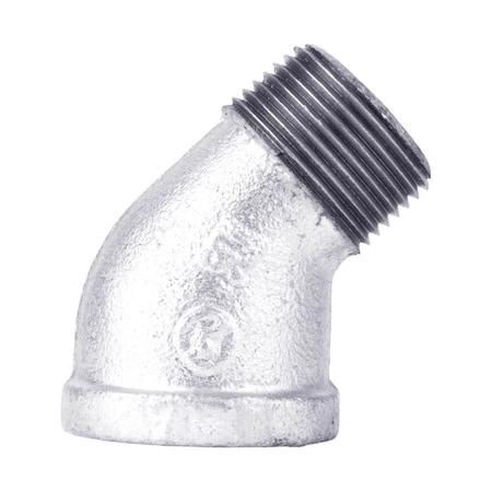 B & K STZ Industries 1-1/2 in. FIP each X 1-1/2 in. D MIP Galvanized Malleable Iron 45 degree Street Elbow 311USE45-112