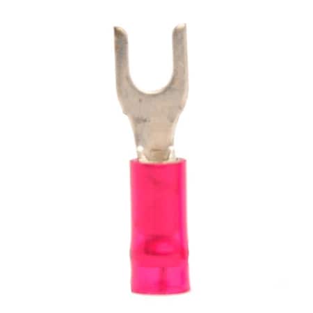 Hillsdale Terminal Fork Terminal, #6 Stud Size, 18 AWG, 600 V, Nylon Insulated, 500 PK 30050