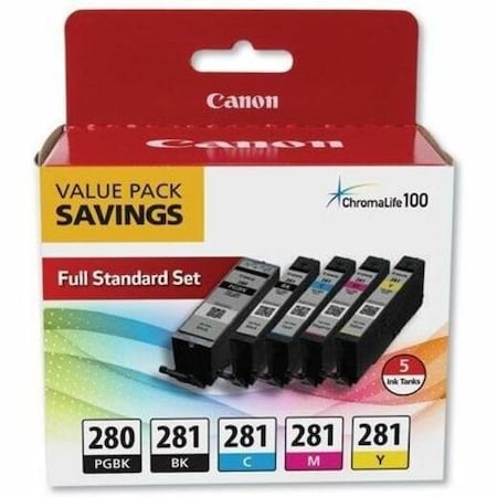 Canon Ink Cartridge, Black XL, Black, Cyan/Magenta/Yellow 2075C006