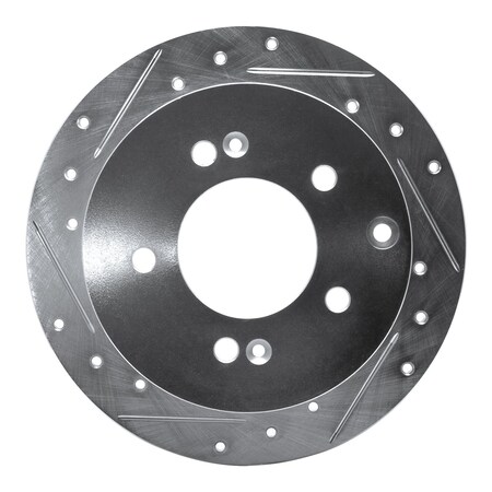 Dynamic Friction Co DFC Brake Rotor - Drilled and Slotted - Silver 631-21013L