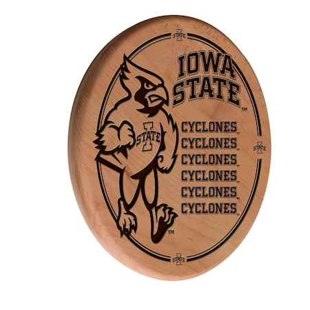 Holland Bar Stool Co Iowa State University 13" Laser Engraved Solid Wood Sign WSgnLNatIowaSt