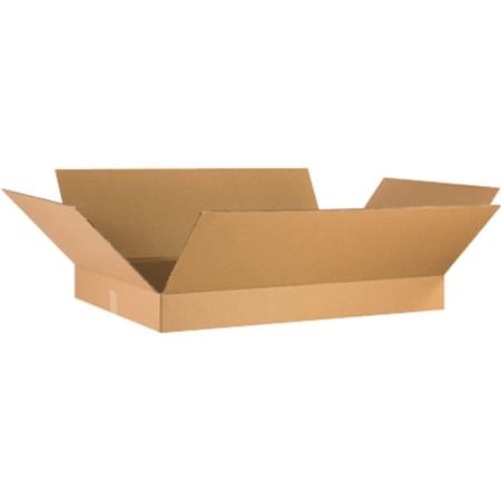 Zoro Select 36 in x 24 in x 4 in Shipping Box, Kraft, Corrugate, Single Wall, 32 ECT 36244