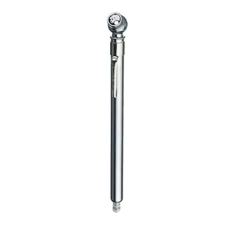 Tru-Flate TIRE GAUGE Stick Style For Low Pressure Tire 120 Pounds Per Square Inch PSI Chrome Plated 17-521