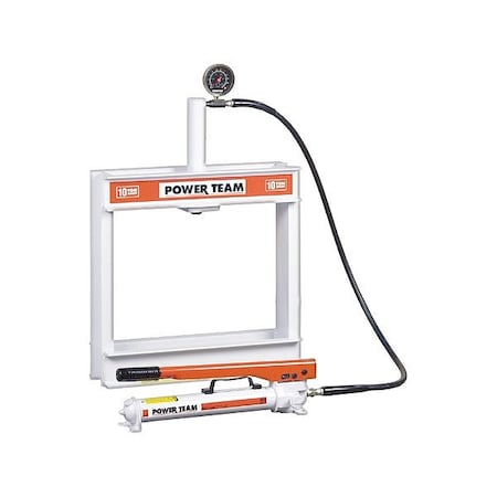Power Team H Frame Press 10T, 67.63 in H, Manual SPM1010