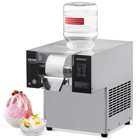 Vevor Commercial Snowflake Ice Machine 176LBS/24H Stainless Steel for Ice Cream FC80FD-1