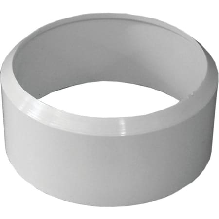 Genova CANPLAS Pipe Adapter Bushing, 4 in, Spigot x Hub, PVC, White 192842