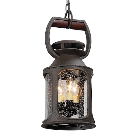 Troy Lighting Old Trail 3 Light Lantern 8 In. Heritage Bronze F4517-HBZ
