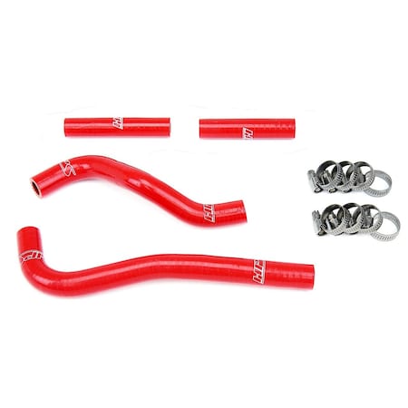 Hps Performance High Temp Reinforced Silicone Radiator Coolant Hose Kit, Red,  57-1371-RED