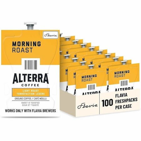 Flavia Coffee Flavia Pouches, Morning Roast, Pouch, 0.28 oz, 100 PK 48008