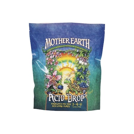 Mother Earth Acid Drop Hydroponic Plant Supplement, 4.4 lb Bag, Solid, 3-4-6 N-P-K Ratio Light Brown Meal HGC733956