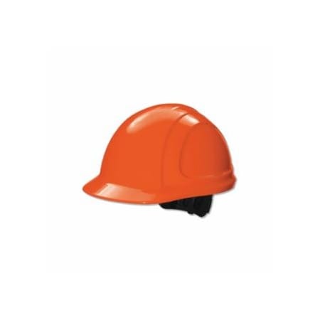 North North Zone N10 Ratchet Hard Hat, 4 Point, Front Brim, Hi-Vis Orange, 12PK 068-N10R460000