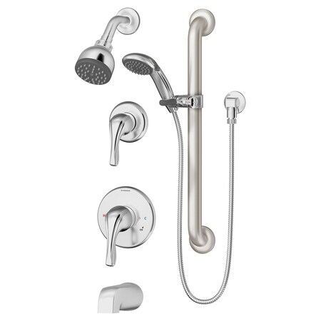 Symmons Origins Single Handle Single Spray Tub and Shower Faucet - 1.5 GPM (Valve Included) 9606-PLR-1.5