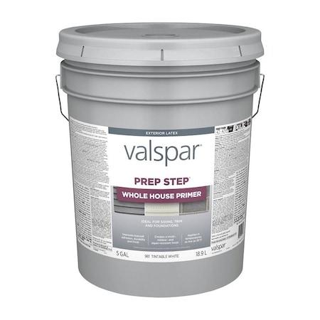 Valspar Prep-Step 981-5GAL Primer, White, 5 gal, Pail 044.0000981.008
