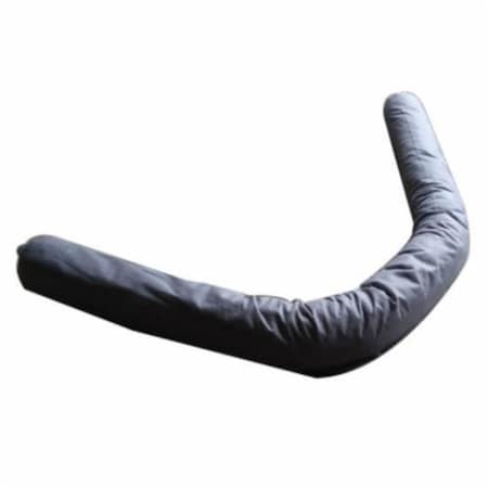 Meltblown Spunbond Absorbent Sock, 4 ft L, 52.13 gal Absorption, Cellulose, White CELS348-40