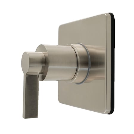 Kingston Brass Single-Handle Six-Way Diverter Valve with Square Trim Kit, Brushed Nickel KS4048NDL