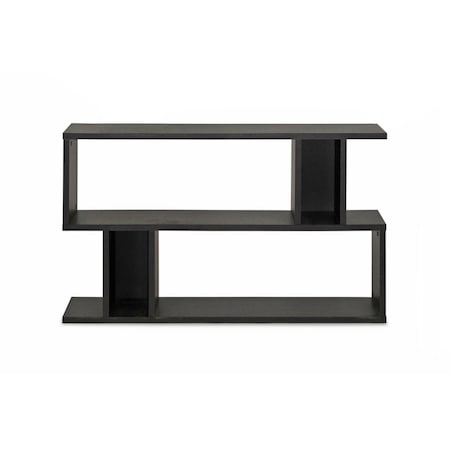 Baxton Studio FP-2DS-Shelf Goodwin 2-Level Dark Brown Modern Bookshelf - 27.5 x 47.5 x 11.4 in. 847321017955