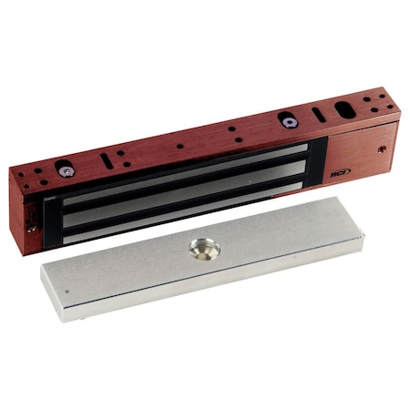 Rci Single 750 Lb. Minimag, 12/24 VDC, Security Condition Sensor, Single Outswing Doors, Dark Bronze 8371 SCS 40